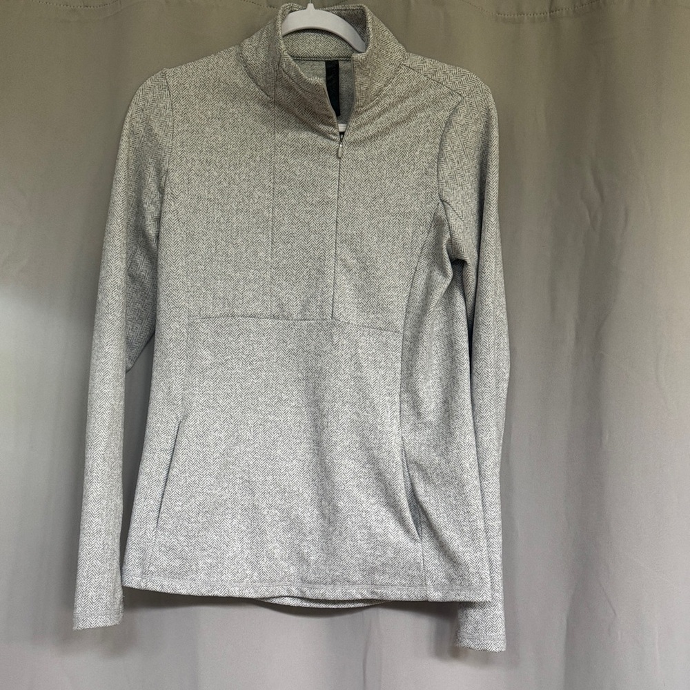 Kyodan Light Gray Women's Quarter-Zip Sweatshirt
